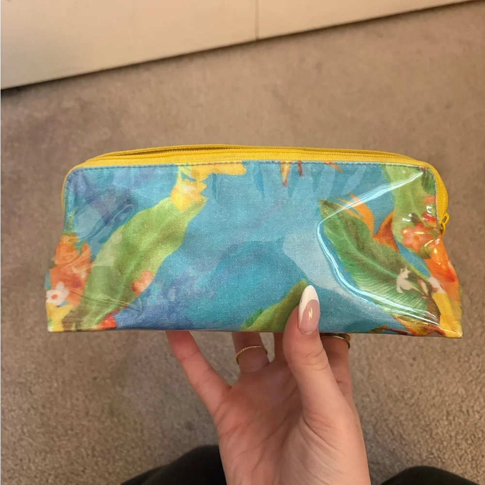Roller Rabbit Blue and Yellow Polka Dot Bag